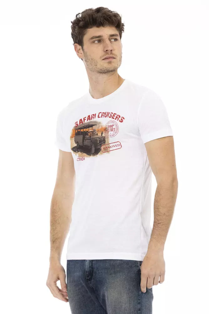 Trussardi Action White Cotton Men's T-Shirt